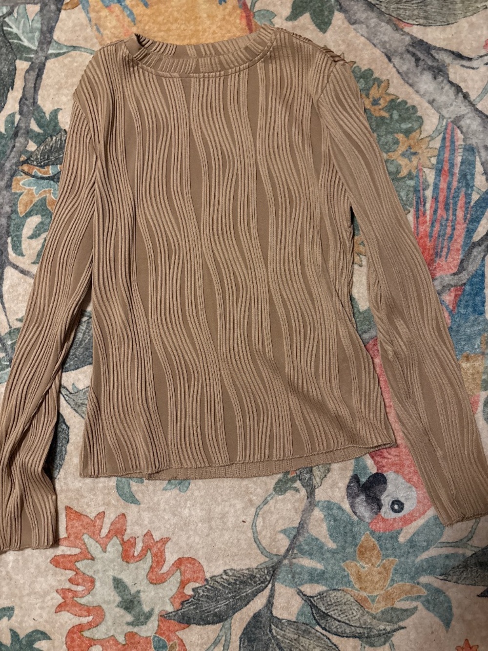 Tan long sleeve top